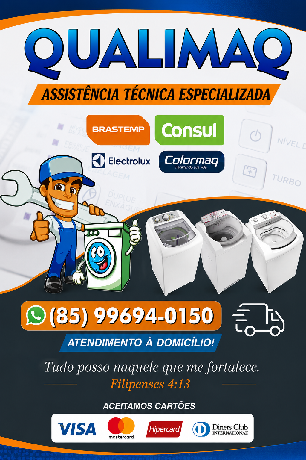 Banner promocional da Qualimaq Lavadora